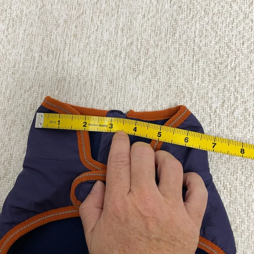 Top Paw Dog S Navy Orange Fleece Sweater **READ**